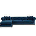 Chesterfield L Shaped Sofa - front_view