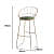 Sapa American Wrought Iron Bar Stool - rear_view