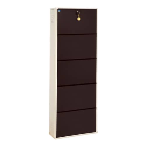 Sapa Powder Coated Infinity 5 Door Steel Shoe Rack