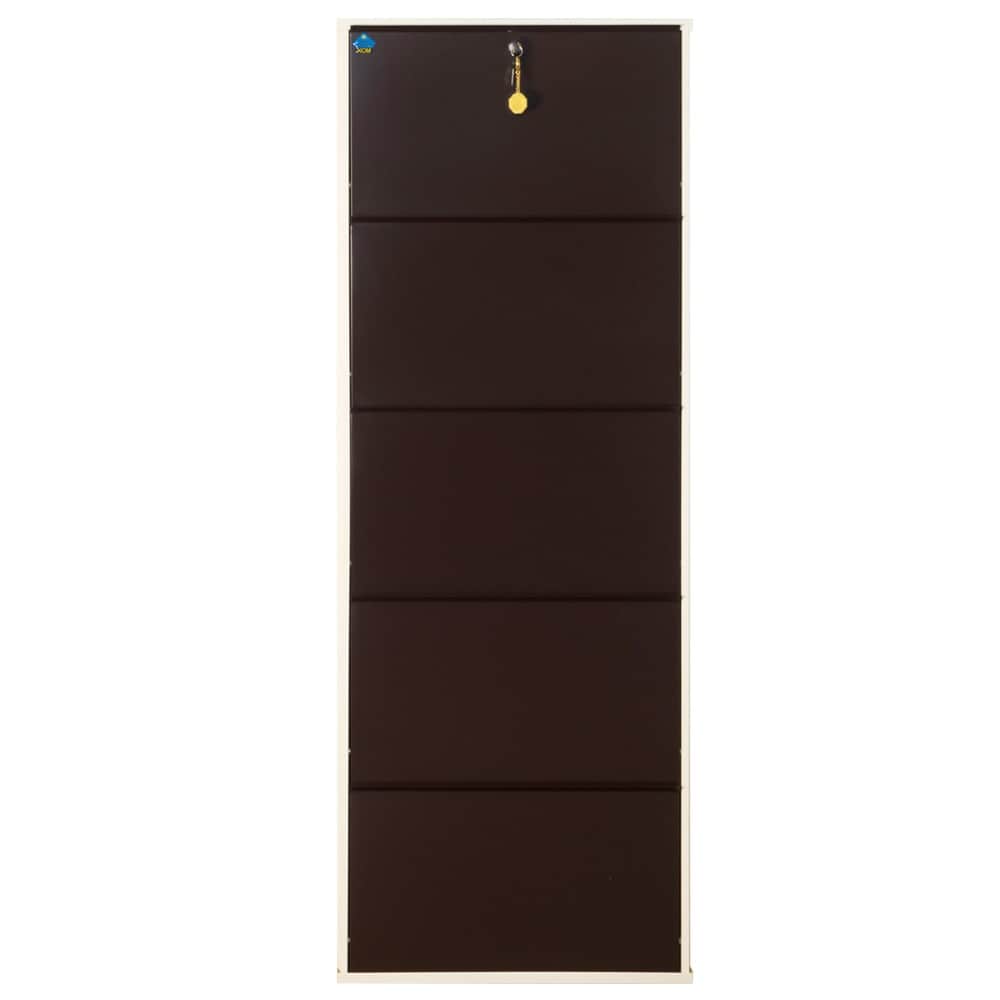Sapa Powder Coated Infinity 5 Door Steel Shoe Rack - top_view