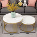 Sapa Round nesting table - left_view