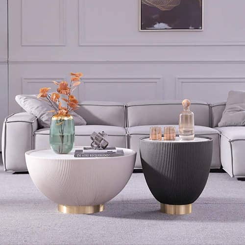 Sapa Black and White Nesting Tables (Set of 2)