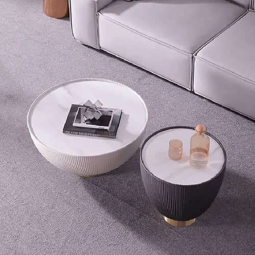 Sapa Black and White Nesting Tables (Set of 2)