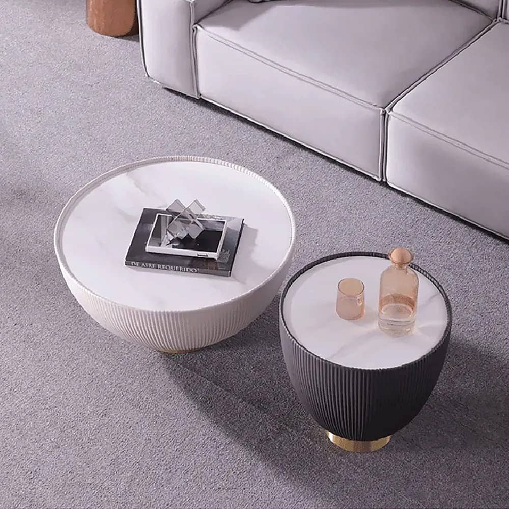 Sapa Black and White Nesting Tables (Set of 2)