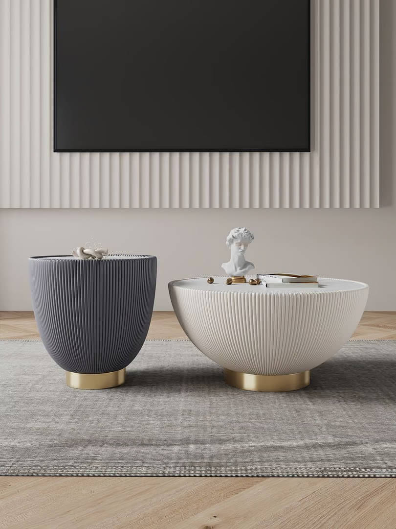 Sapa Black and White Nesting Tables (Set of 2)