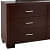 Orleans 6 Drawer Dressing Table With Square Shape Mirror - rear_view