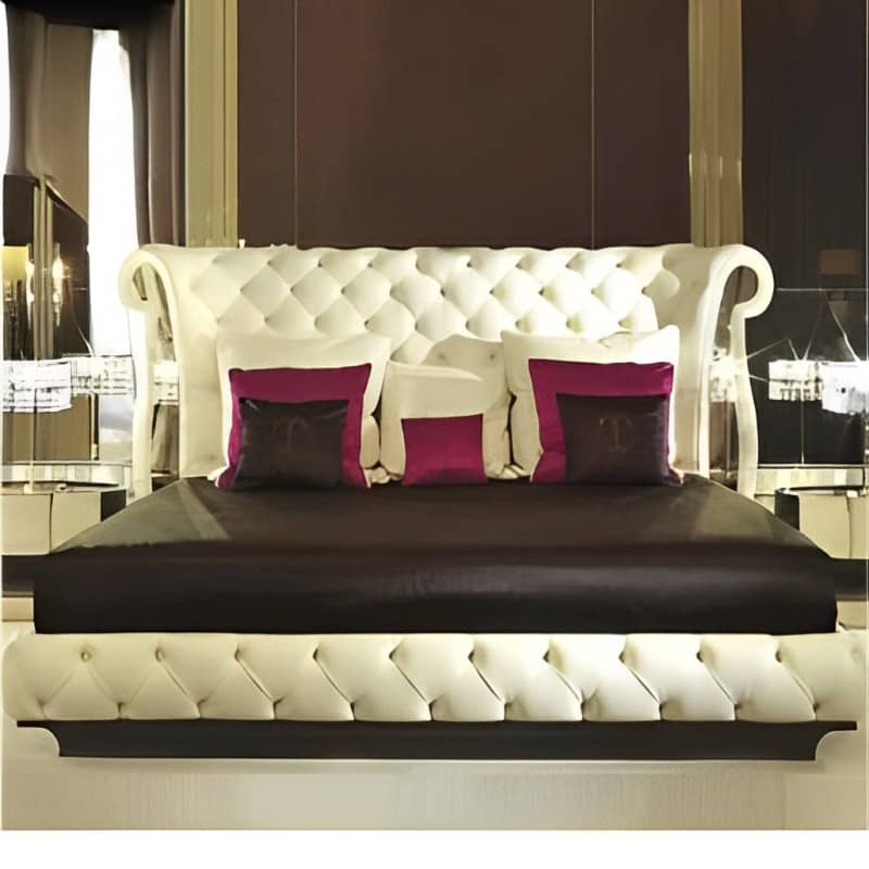 Euiiro Tilted Ears King Size Bed With Storage For Home