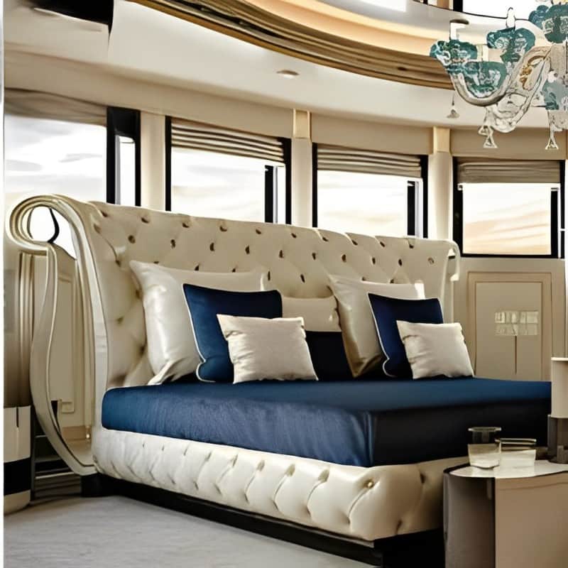 Euiiro Tilted Ears King Size Bed With Storage For Home - right_view