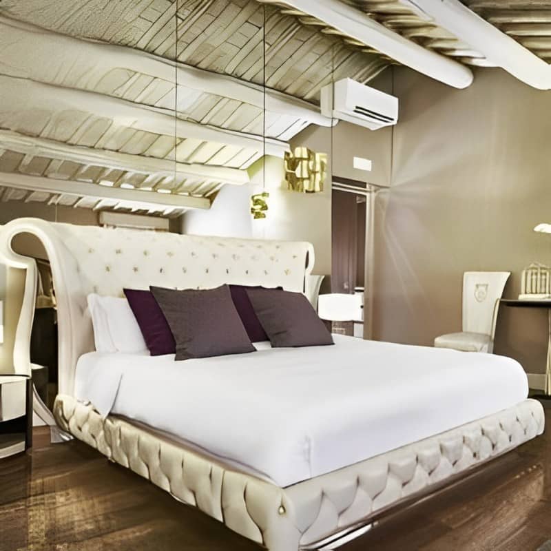 Euiiro Tilted Ears King Size Bed With Storage For Home