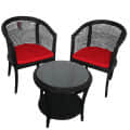 Coffee Table Chair Set - rear_view