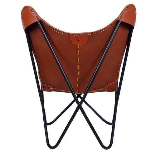 Barcelona Handmade Leather Butterfly Chair