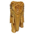 Wooden Elephant carving - front_view