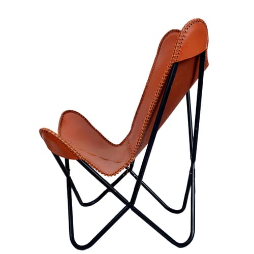 Barcelona Handmade Leather Butterfly Chair