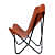 Barcelona Handmade Leather Butterfly Chair - right_view