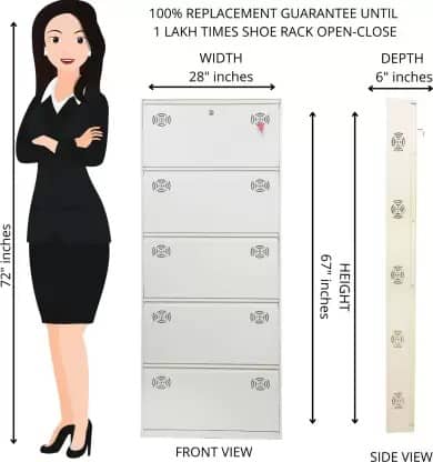 Sapa Wall Mounted Metal Shoe Rack