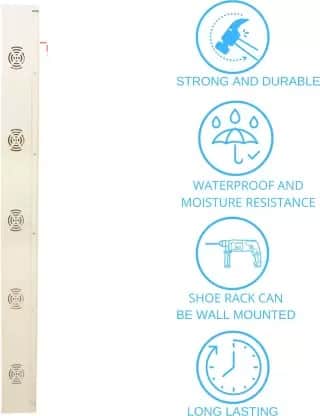Sapa Wall Mounted Metal Shoe Rack - left_view