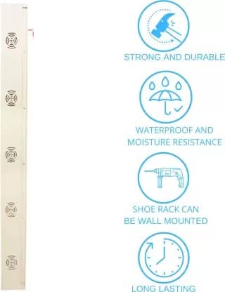 Sapa Wall Mounted Metal Shoe Rack