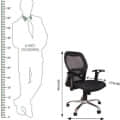 Geelong Matrix Office Chair Without Headrest - bottom_view