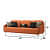 Styx Sectional 3 Seater Velvet Sofa - left_view