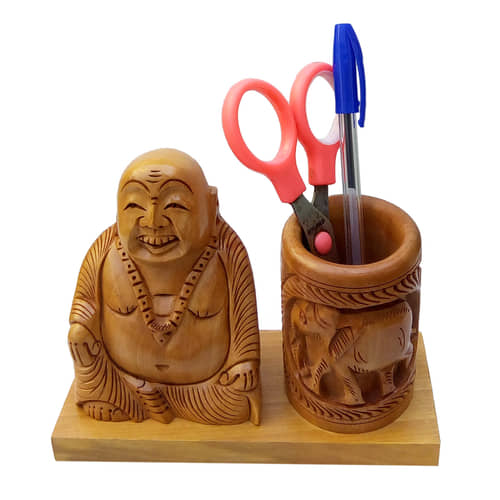 wooden pen holder