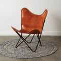 Barcelona Handmade Leather Butterfly Chair - photo