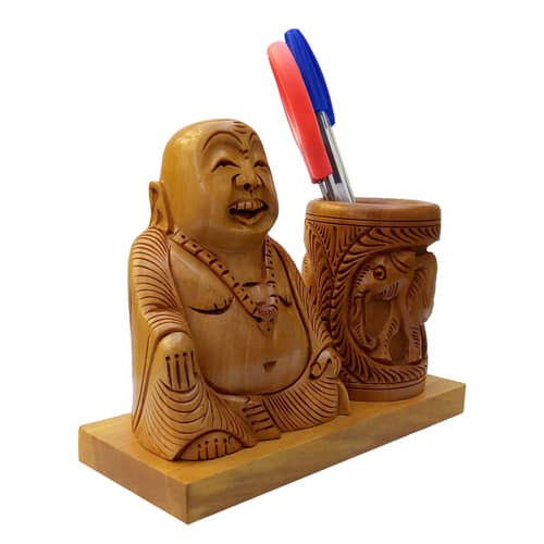 wooden pen holder