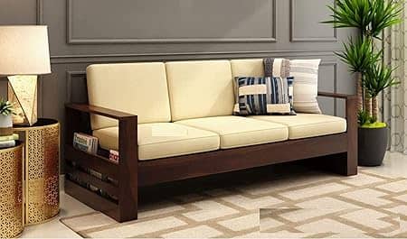 Hugo Wooden 5 Seater Sofa Set