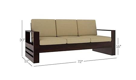Hugo Wooden 5 Seater Sofa Set