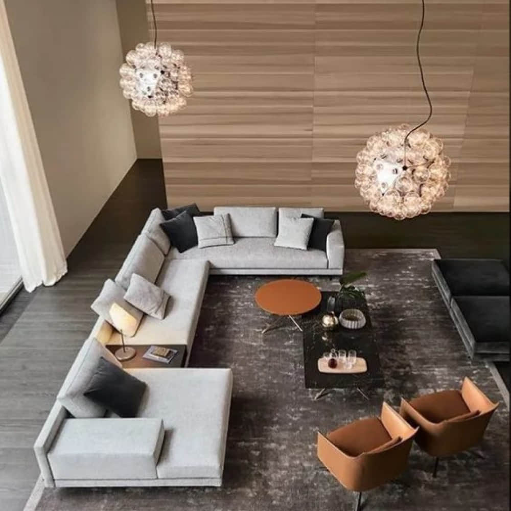 Madeira L Shape Ivory 5 Seater Sofa - photo