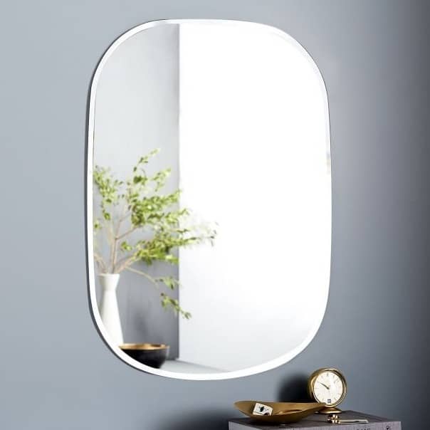 Frameless Decorative Mirror  12 X 18"