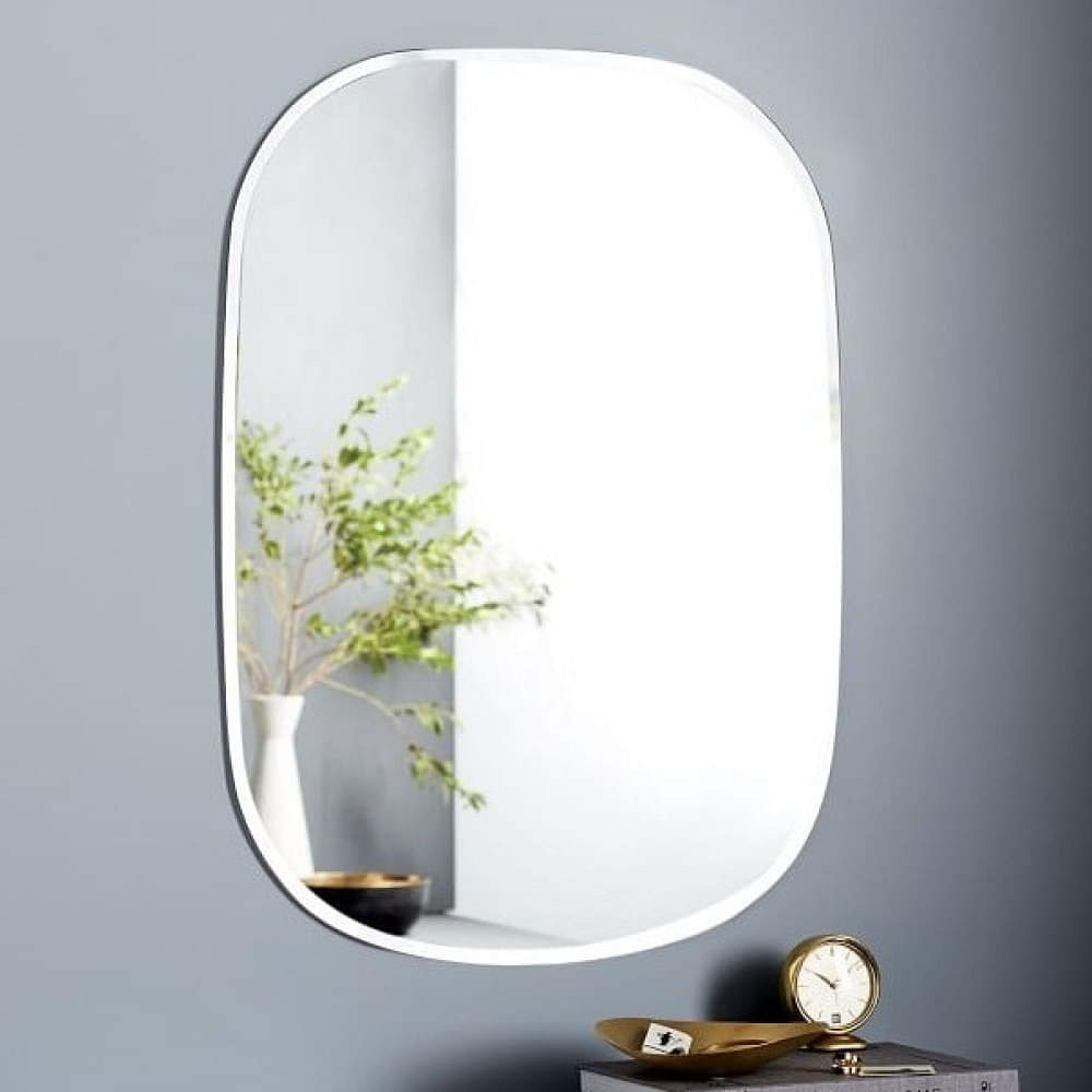 Frameless Decorative Mirror  12 X 18" - photo