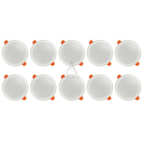 8W Led Slim Panel Light Round (Pack Of 10)