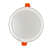 8W Led Slim Panel Light Round (Pack Of 10) - top_view