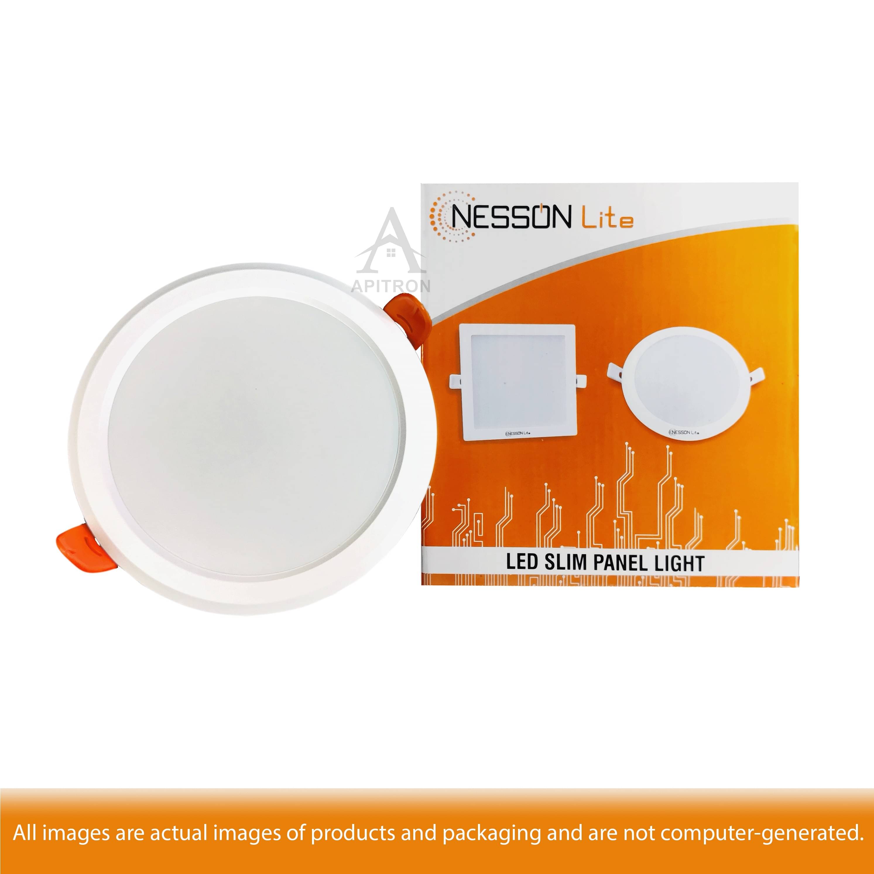 8W Led Slim Panel Light Round (Pack Of 10)