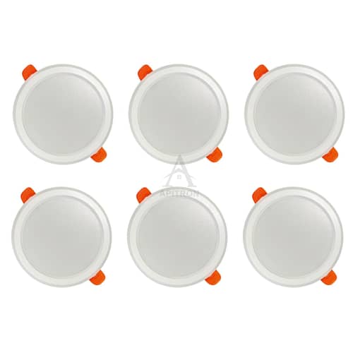 8W LED Slim Panel Light Round Shape (Pack of 6)