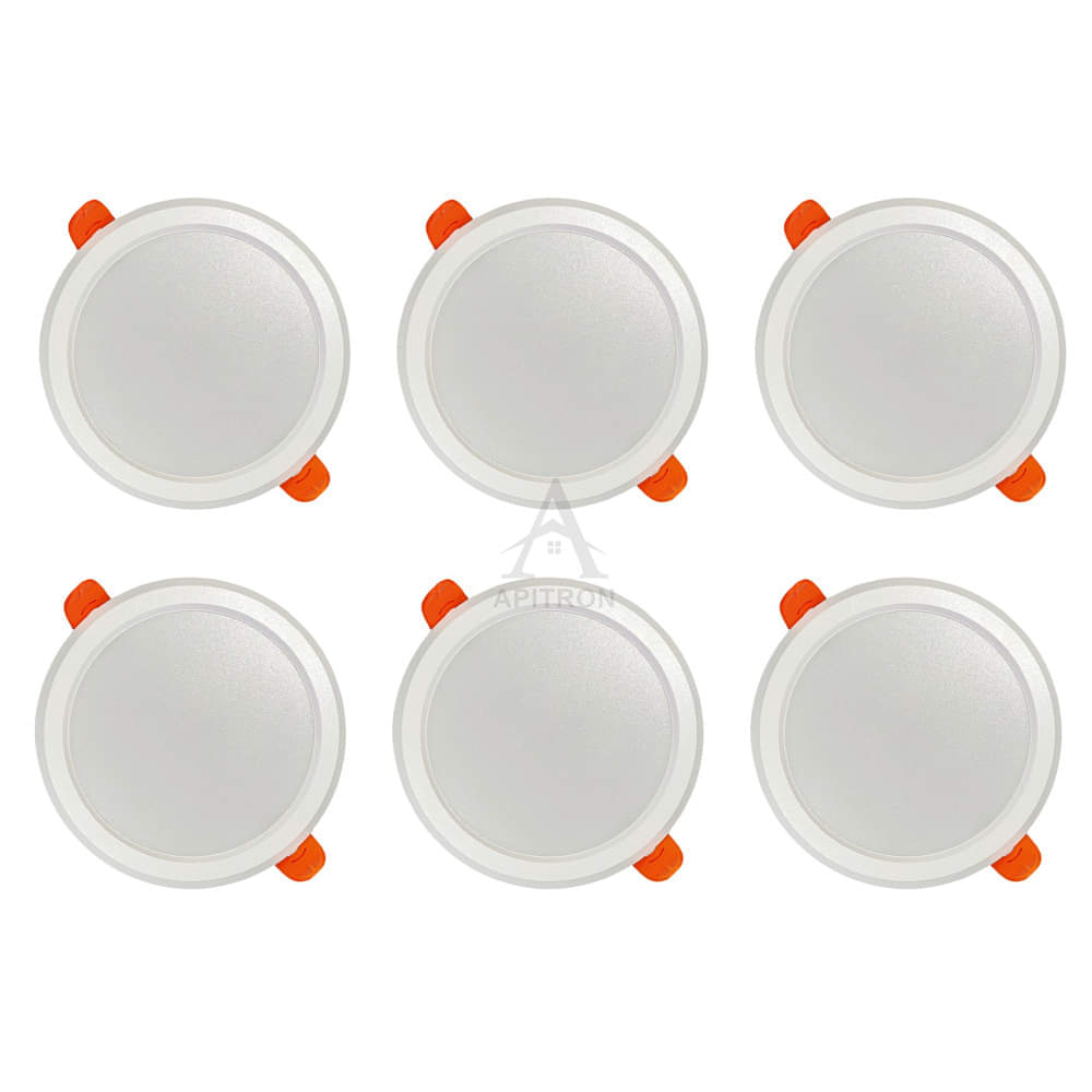 8W LED Slim Panel Light Round Shape (Pack of 6) - photo