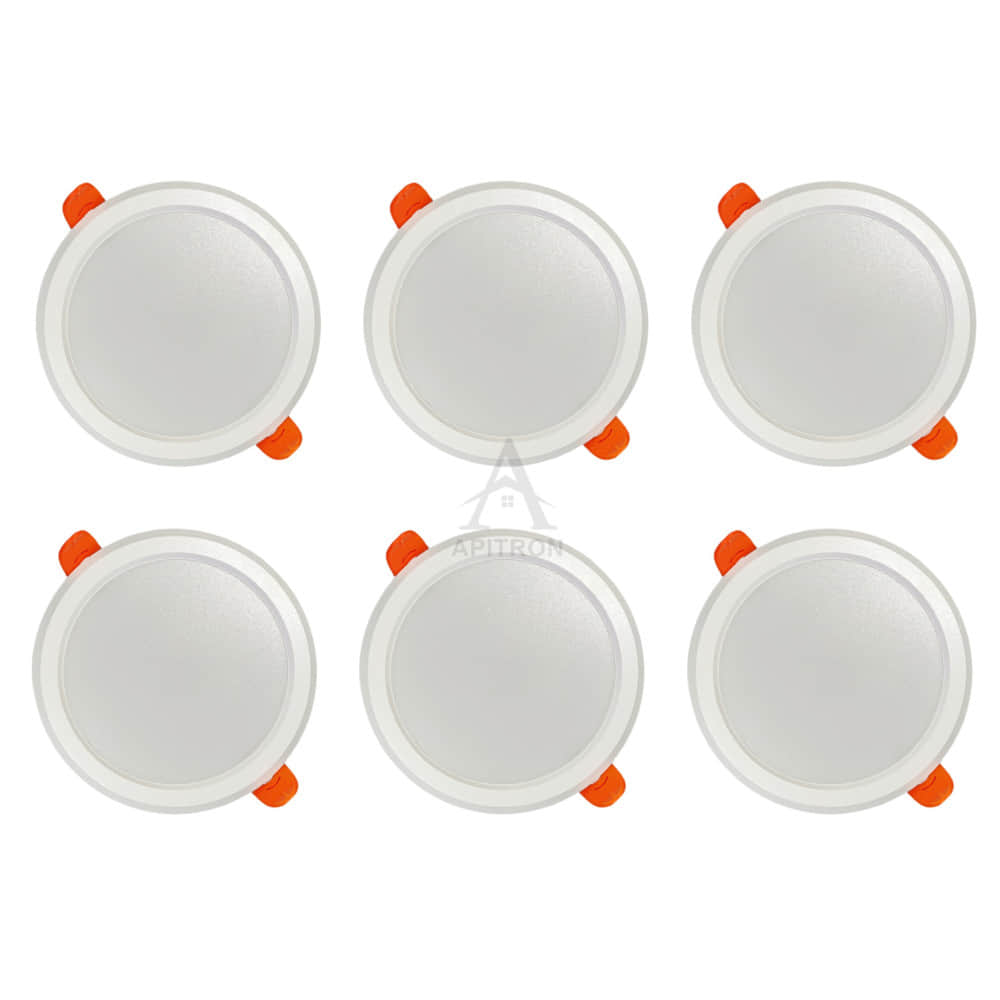 8W LED Slim Panel Light Round Shape (Pack of 6) - photo