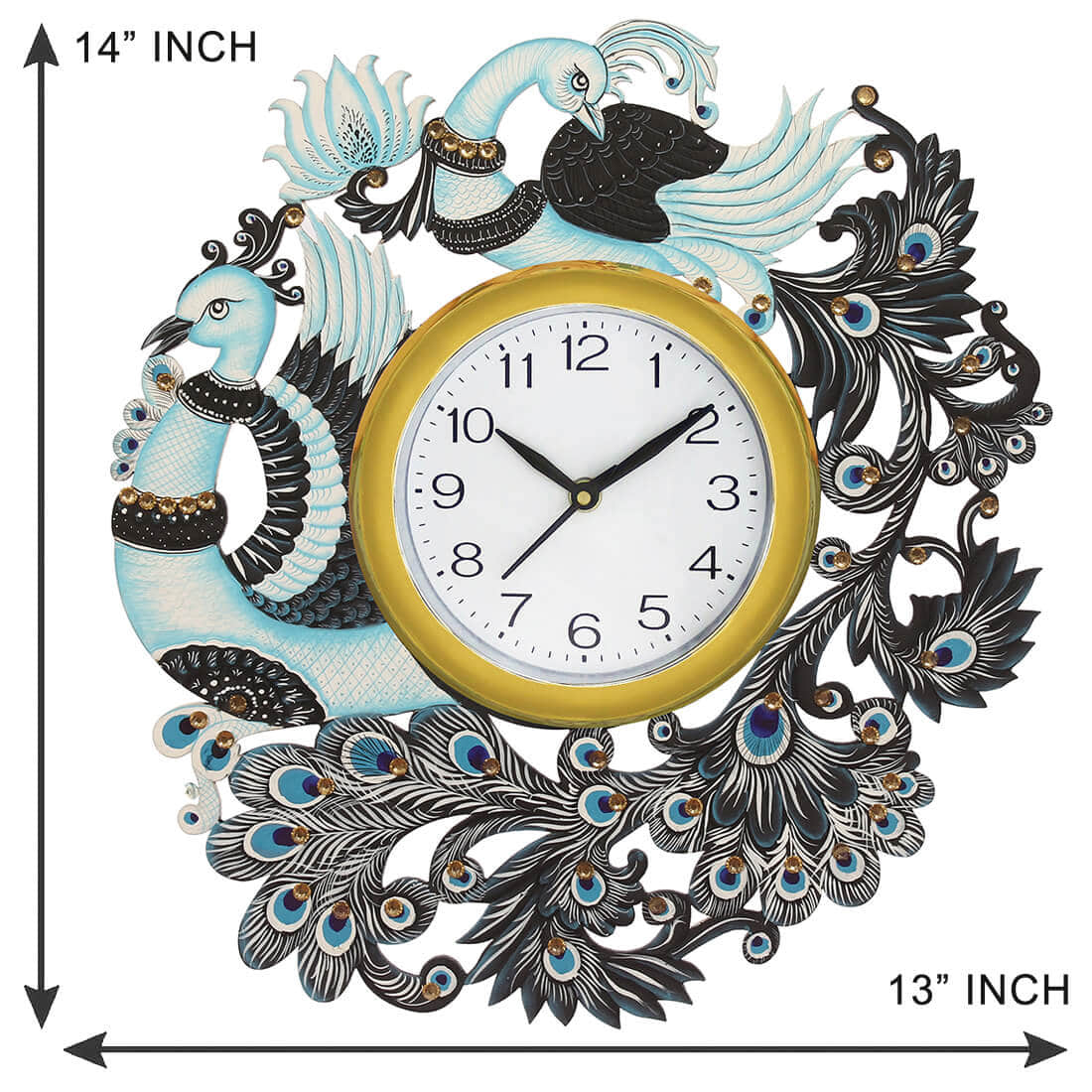 Dragon Multicolor Wall Clock - front_view