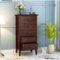 Solid Sheesham Wood Chest Of Drawers (Walnut) - photo