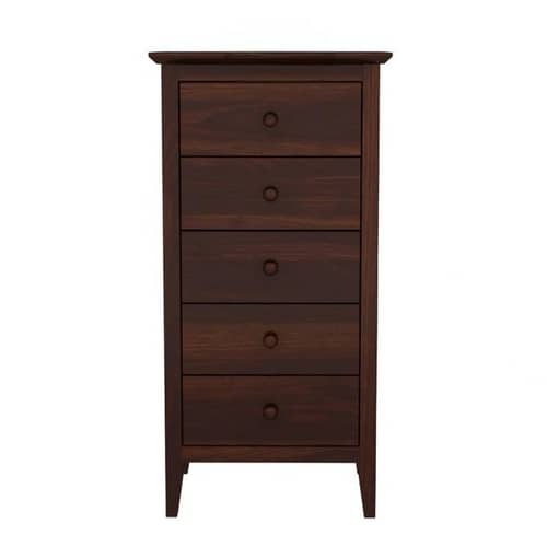 Solid Sheesham Wood Chest Of Drawers (Walnut)