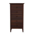 Solid Sheesham Wood Chest Of Drawers (Walnut) - front_view