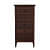 Solid Sheesham Wood Chest Of Drawers (Walnut) - front_view