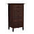 Solid Sheesham Wood Chest Of Drawers (Walnut) - rear_view