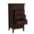 Solid Sheesham Wood Chest Of Drawers (Walnut) - left_view