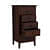 Solid Sheesham Wood Chest Of Drawers (Walnut) - left_view