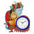 Radhey & Krishna Multicolor Wall Clock - rear_view