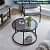 Serene Round Glass Coffee Table - top_view