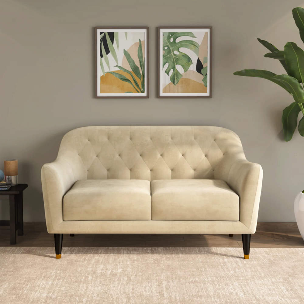 Toledo Two-Seater Fabric Sofa - photo