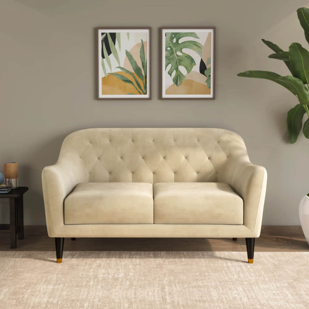 Toledo Two-Seater Fabric Sofa - photo