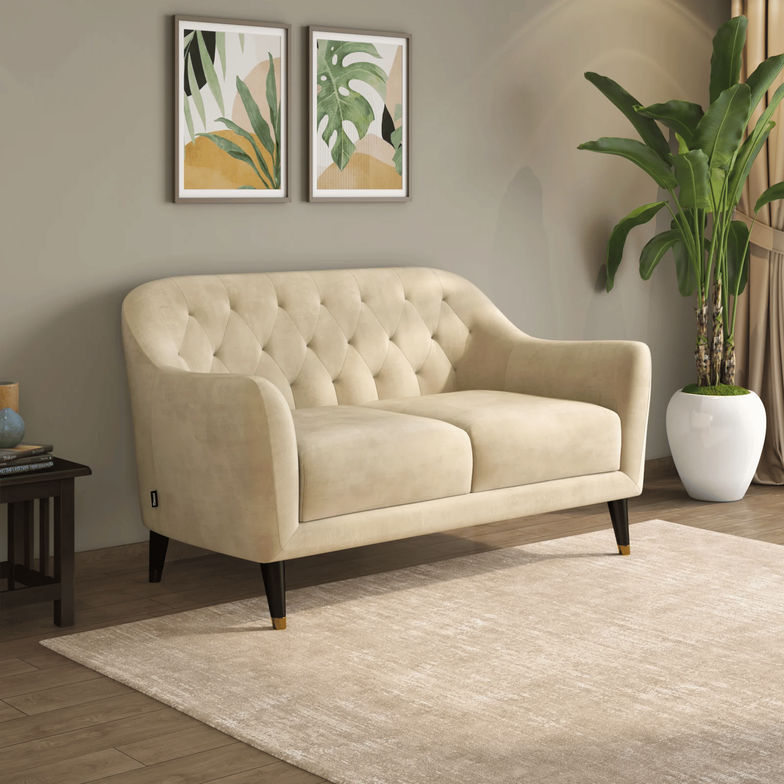 Toledo Two-Seater Fabric Sofa
